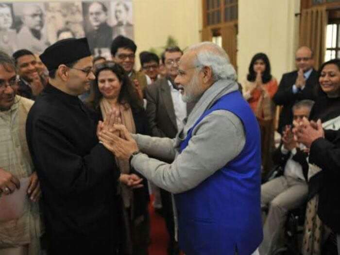 Chandra Kumar Bose with Prime Minister Narendra Modi. Photo courtesy of Chandra Kumar Bose